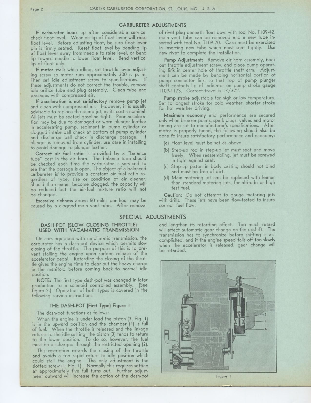 CHRYSLER MODEL C28 Fluid Drive & Vacamatic Transmission 1941