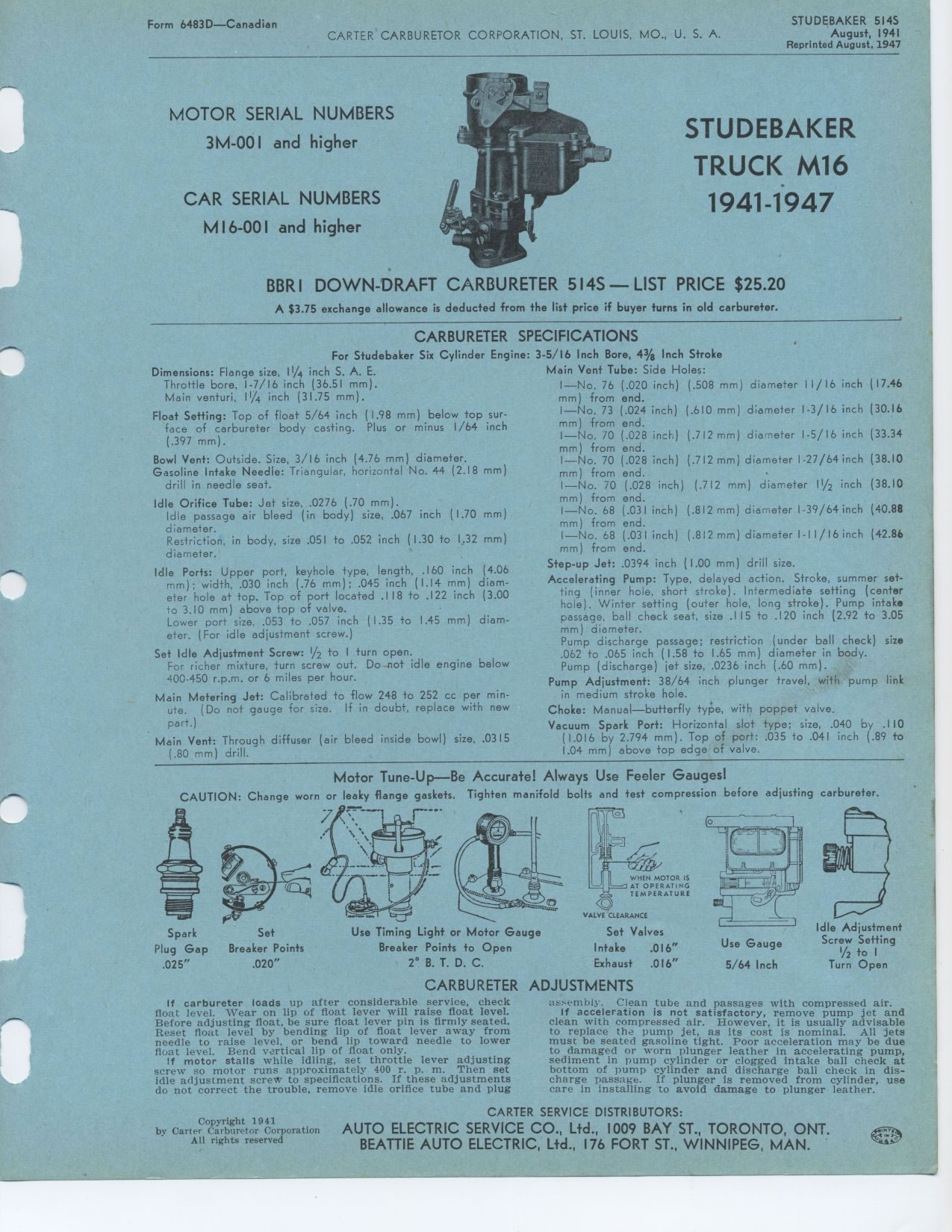 Studebaker 1941, 1942 Truck M16