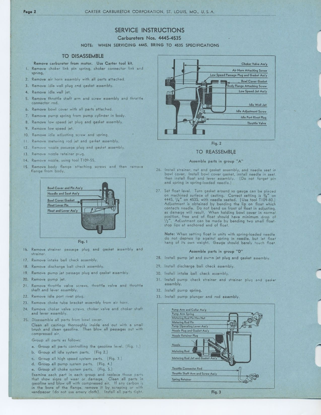 1939 Studebaker Champion Model G Service Instructions