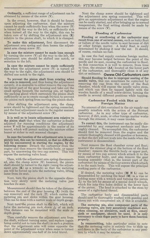 Carburetor Manuals: Stewart